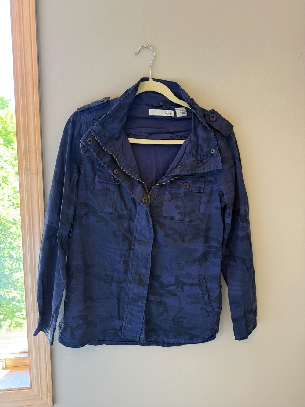 Kersh Navy Camo Utility Jacket